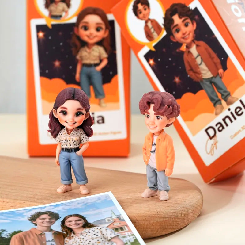 Custom Cute 3D Mini Figure Office Desk Figurine Based on Your Picture