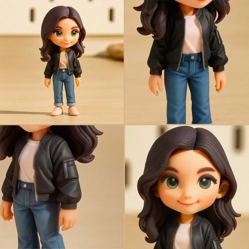 Custom Cute 3D Mini Figure Office Desk Figurine Based on Your Picture