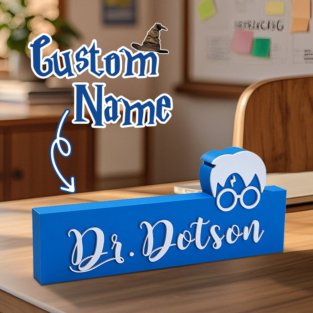 Personalized 3D Print Wizard Name Sign