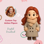 Custom 1 Person 3D Mini Figure From Your Photo Personalized Toy Figure Gifts For Kids (Production Time: 10-15 Business Days)