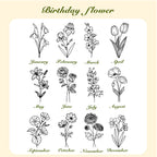 Personalized Birth Flower Waterproof Bottle Carrier Bag for 40oz Stanley Tumbler