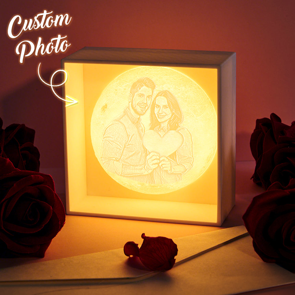 Personalized 3D Printed Photo Moon Light Gift