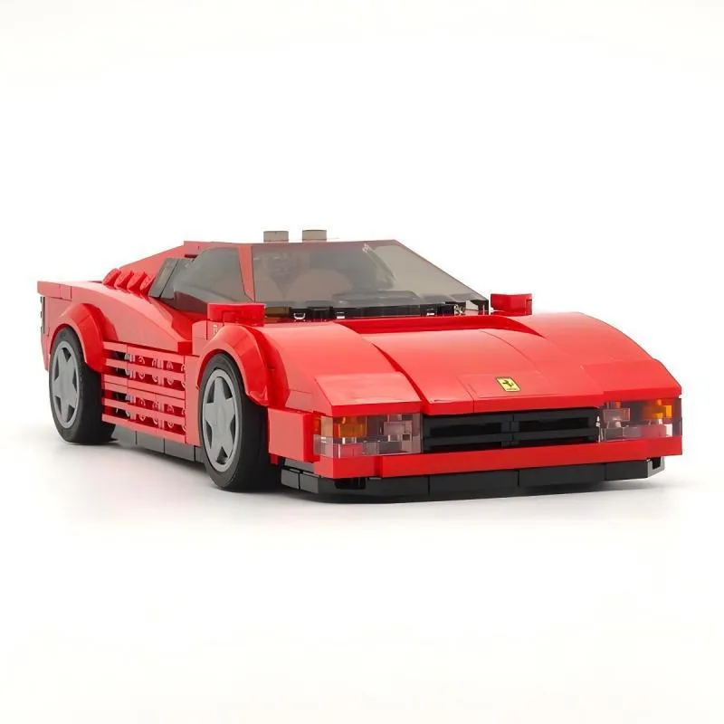 Ferrari Testarossa Creative Vehicle Racing Car Building Blocks Construction