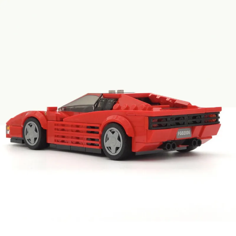 Ferrari Testarossa Creative Vehicle Racing Car Building Blocks Construction
