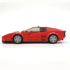 Ferrari Testarossa Creative Vehicle Racing Car Building Blocks Construction