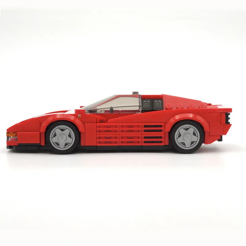 Ferrari Testarossa Creative Vehicle Racing Car Building Blocks Construction