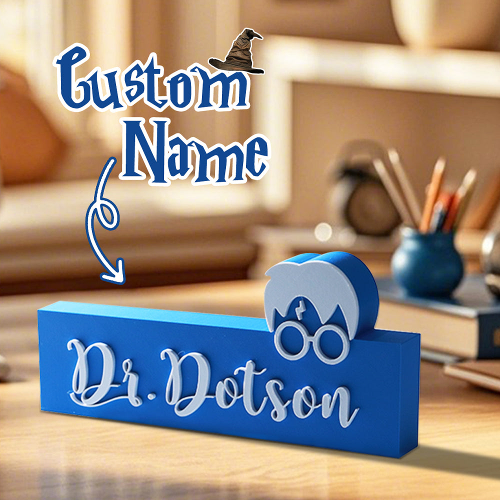Personalized 3D Print Wizard Name Sign
