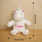 Personalized Unicorn Plush Stuffed Animal Birth Announcement