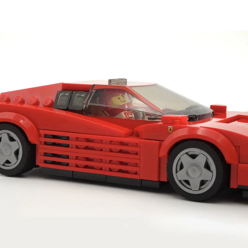 Ferrari Testarossa Creative Vehicle Racing Car Building Blocks Construction