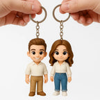 Custom 3D Mini Figure Keychain Figure from Your Photo Personalized Mini Doll