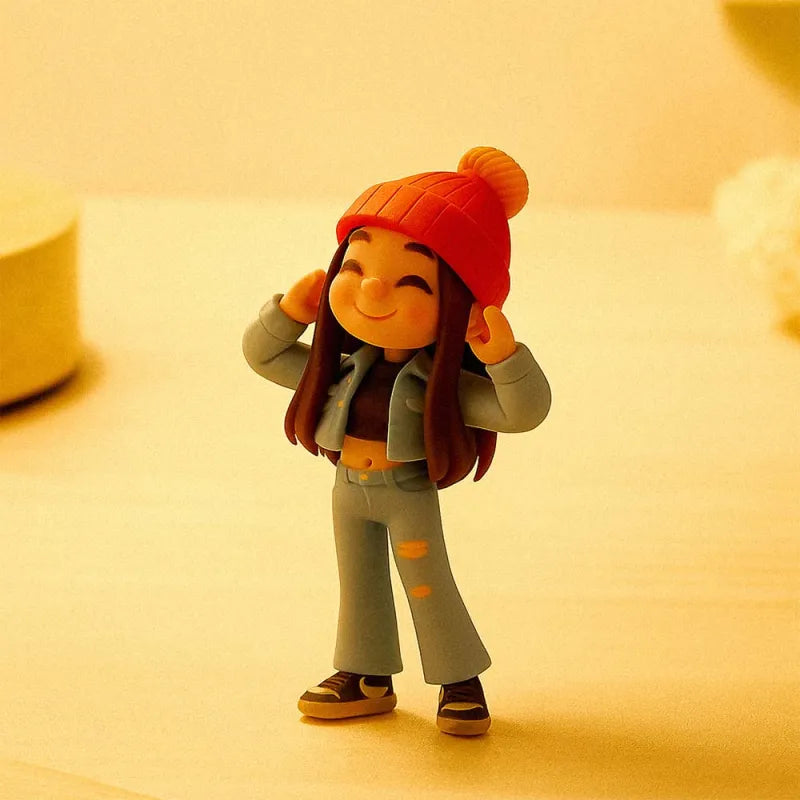 Custom Cute 3D Mini Figure Office Desk Figurine Based on Your Picture
