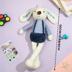 Personalized Bunny Plush Toys Custom Rabbit with Embroidered Name Gift for Children