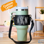 40oz Personalized Monogram Water Bottle Carrier Bag