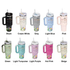 Personalized First Mom Now Grandma 40oz Tumbler with Straw