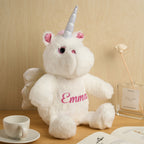 Personalized Unicorn Plush Stuffed Animal Birth Announcement