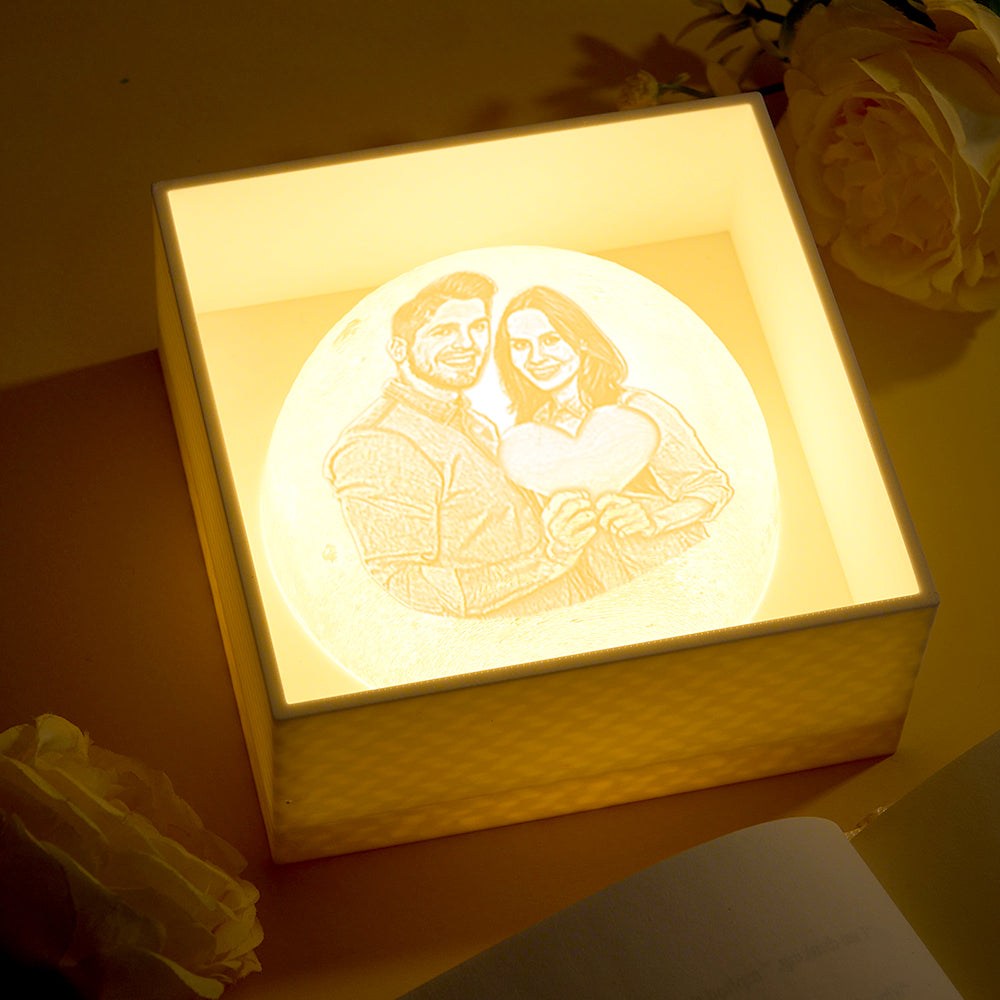 Personalized 3D Printed Photo Moon Light Gift