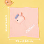 Personalized Soothe Towel Bibs Soft Sleeping Toy Towel with Embroidered Name Gift for Baby