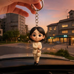 Custom 3D Mini Figure Keychain Figure from Your Photo Personalized Mini Doll