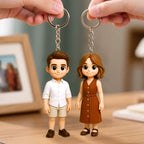 Custom 3D Mini Figure Keychain Figure from Your Photo Personalized Mini Doll