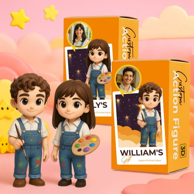 Custom Cute 3D Mini Figure Office Desk Figurine Based on Your Picture