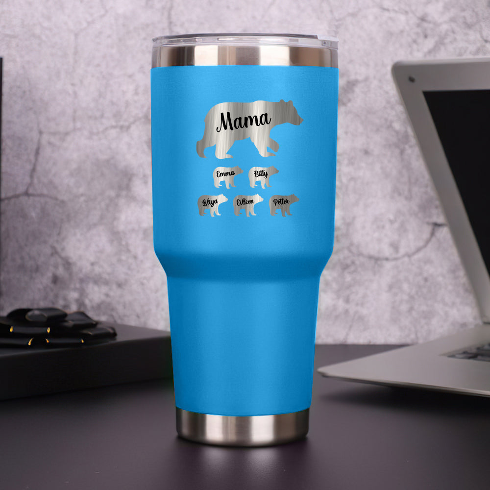 Personalized Mama Bear Tumbler Travel Mug