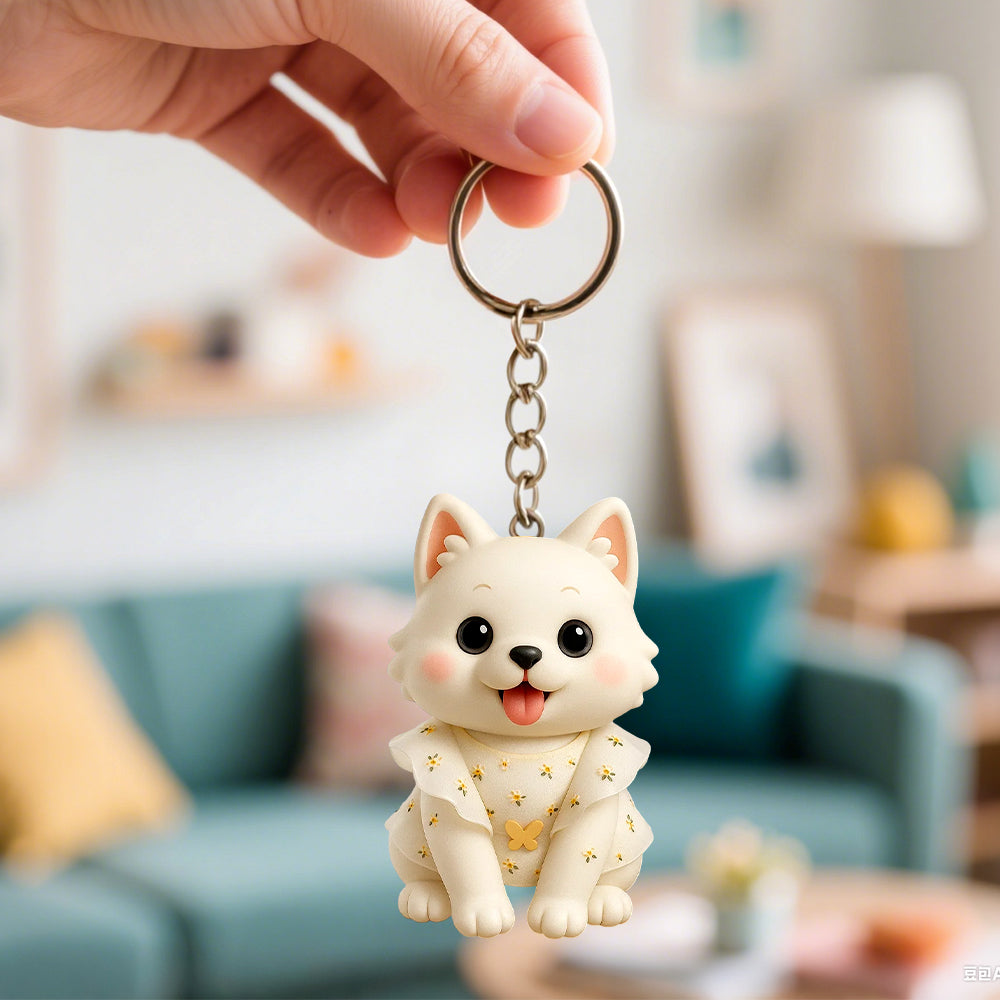 Custom 3D Mini Figure Keychain Figure from Your Photo Personalized Mini Doll