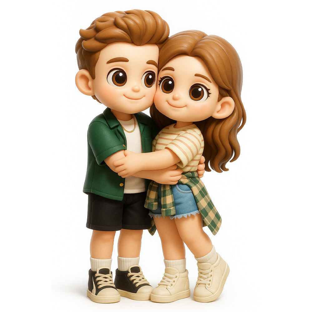 Custom Cute 3D Mini Figure Office Desk Figurine Based on Your Picture