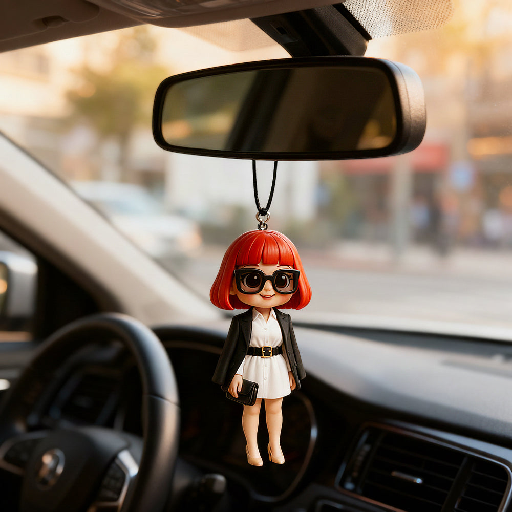 Custom 3D Mini Figure Character Car Hanging Ornament Personalized Car Decoration