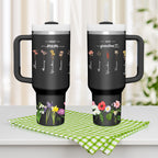 Personalized First Mom Now Grandma 40oz Tumbler with Straw