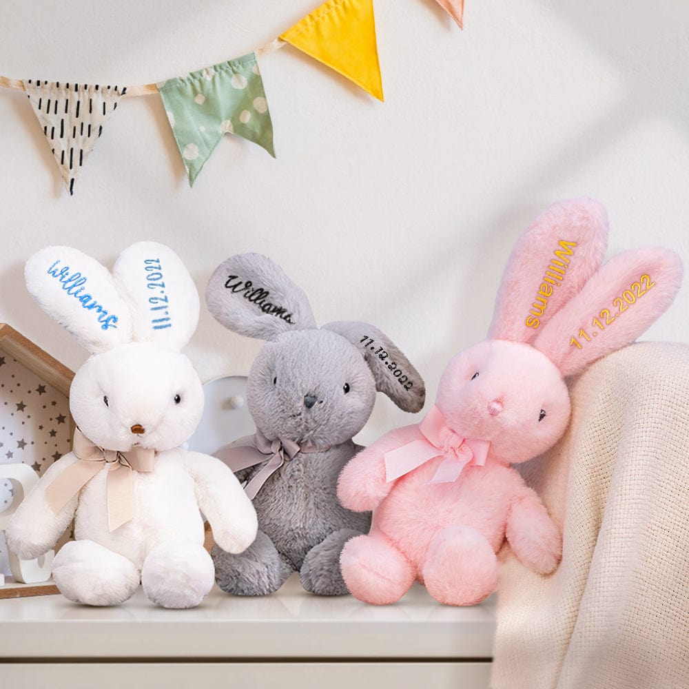 Custom Embroidered Bunny Personalised Long Ears Bunny Rabbit