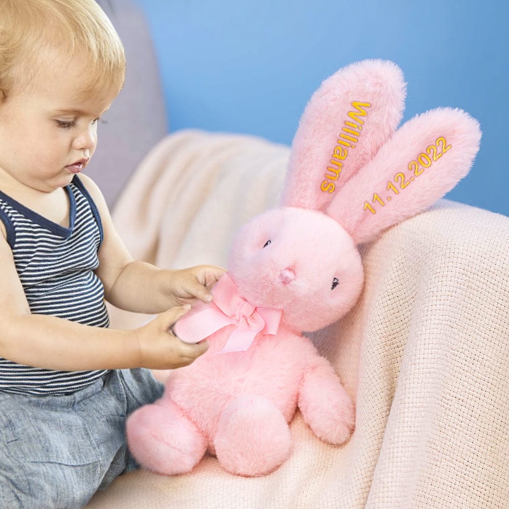 Custom Embroidered Bunny Personalised Long Ears Bunny Rabbit