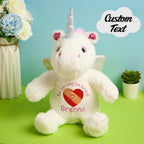 Personalized Unicorn Plush Stuffed Animal Birth Announcement