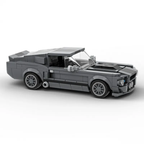 Ford Mustang Shelby GT500 Creative Vehicle Racing Car Building Blocks Construction Toy Brick Figures Gift for Car Lover