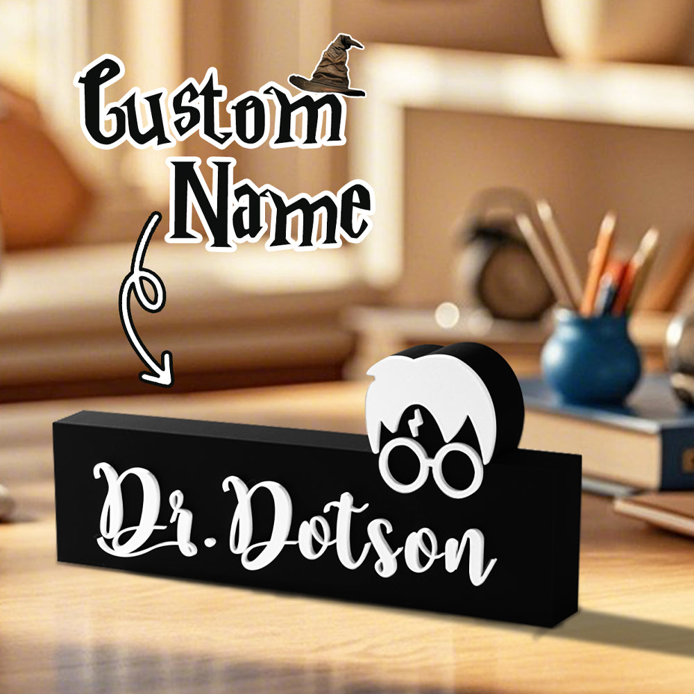 Personalized 3D Print Wizard Name Sign
