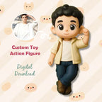 Custom 1 Person 3D Mini Figure From Your Photo Personalized Toy Figure Gifts For Kids (Production Time: 10-15 Business Days)