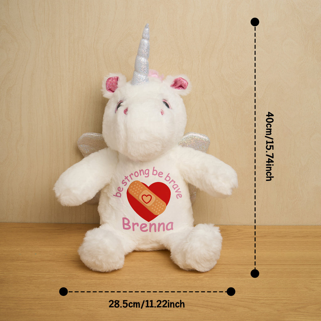Personalized Unicorn Plush Stuffed Animal Birth Announcement