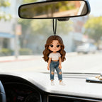 Custom 3D Mini Figure Character Car Hanging Ornament Personalized Car Decoration