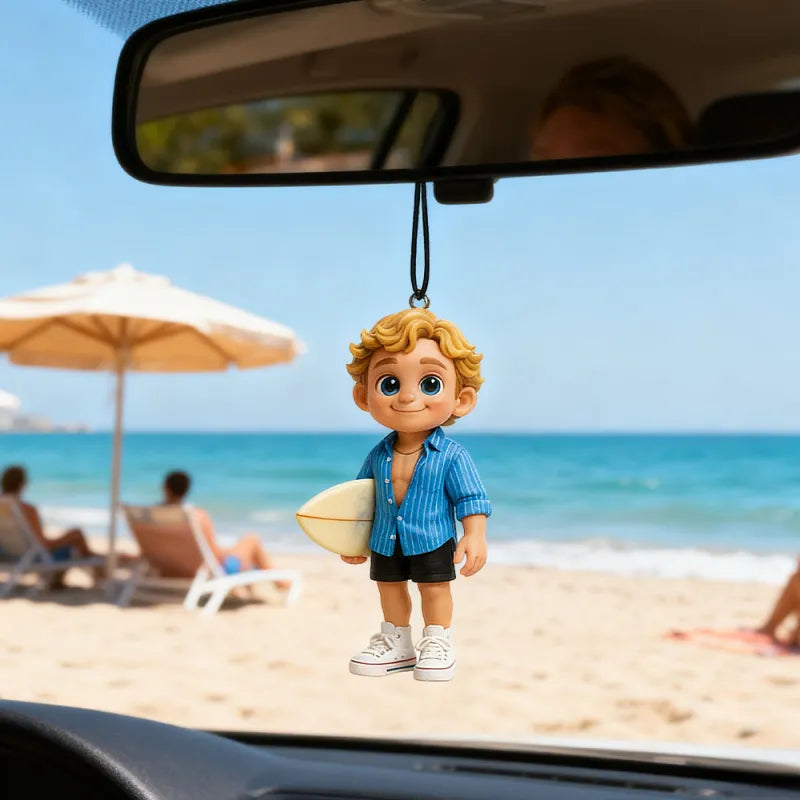 Custom 3D Mini Figure Character Car Hanging Ornament Personalized Car Decoration