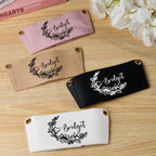 40oz Personalized Floral Pattern Water Bottle Carrier Bag