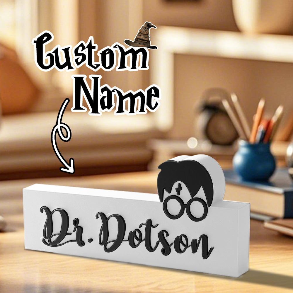 Personalized 3D Print Wizard Name Sign