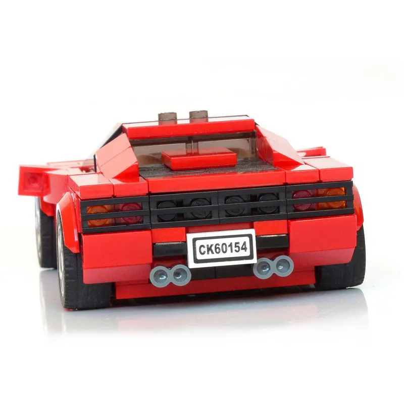 Ferrari Testarossa Creative Vehicle Racing Car Building Blocks Construction