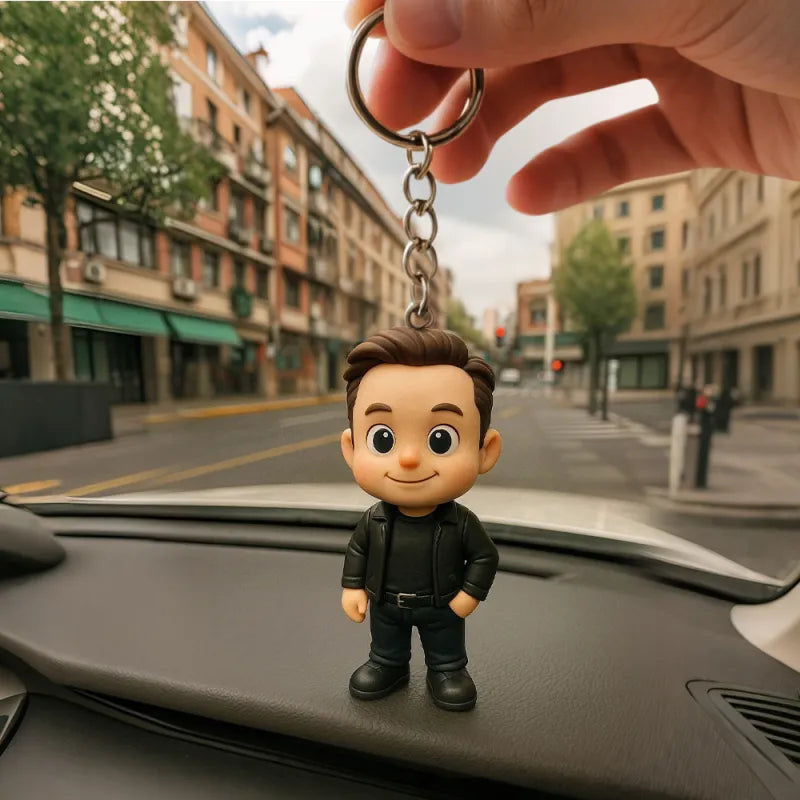 Custom 3D Mini Figure Keychain Figure from Your Photo Personalized Mini Doll