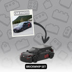 Custom Photo Car Brick Figure Set with Car Model & Personalized License Plate
