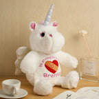 Personalized Unicorn Plush Stuffed Animal Birth Announcement