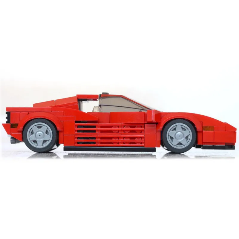 Ferrari Testarossa Creative Vehicle Racing Car Building Blocks Construction