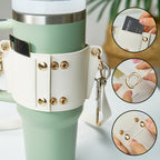 40oz  Personalized Birth Flower Water Bottle Carrier Bag