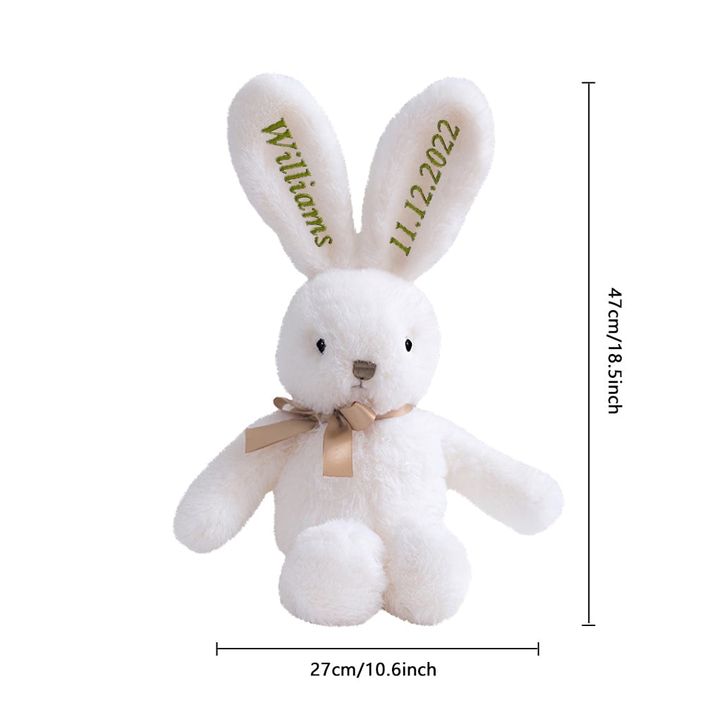 Custom Embroidered Bunny Personalised Long Ears Bunny Rabbit