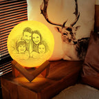 Custom 3D Printed Photo Lunar Light Moon Lamp