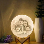 Custom 3D Printed Photo Lunar Light Moon Lamp